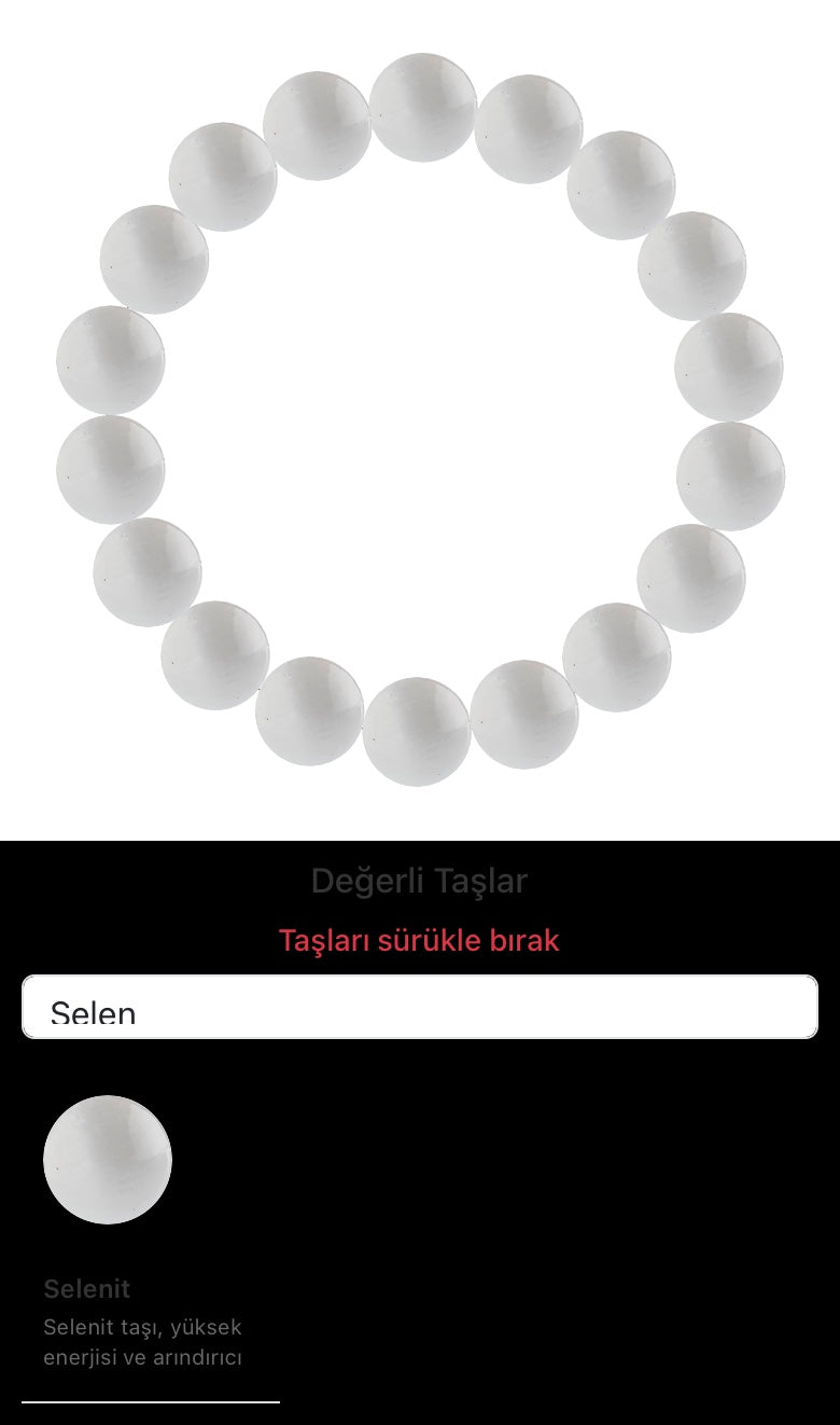Özel Tasarım Elastik Misineli - 18 Taş - Özel Tasarım Görseli