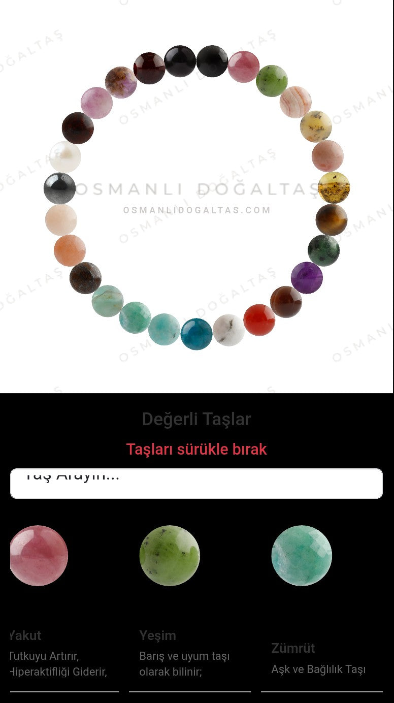 Özel Tasarım Elastik Misineli - 27 Taş - Özel Tasarım Görseli
