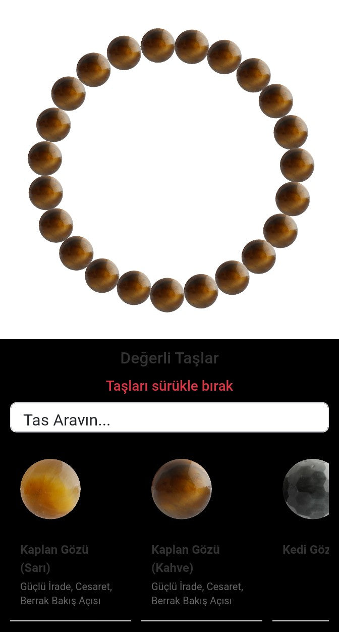 Özel Tasarım Elastik Misineli - 23 Taş - Özel Tasarım Görseli