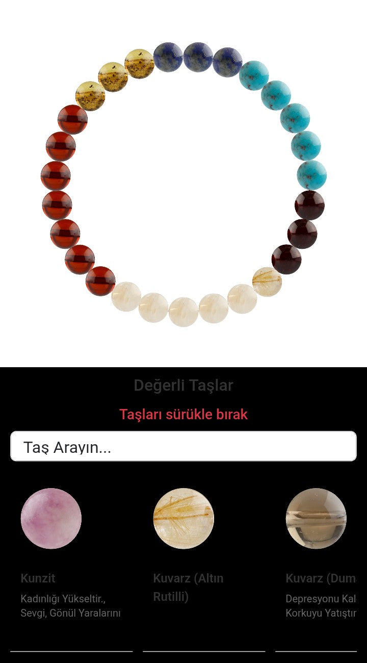 Özel Tasarım Elastik Misineli - 27 Taş - Özel Tasarım Görseli