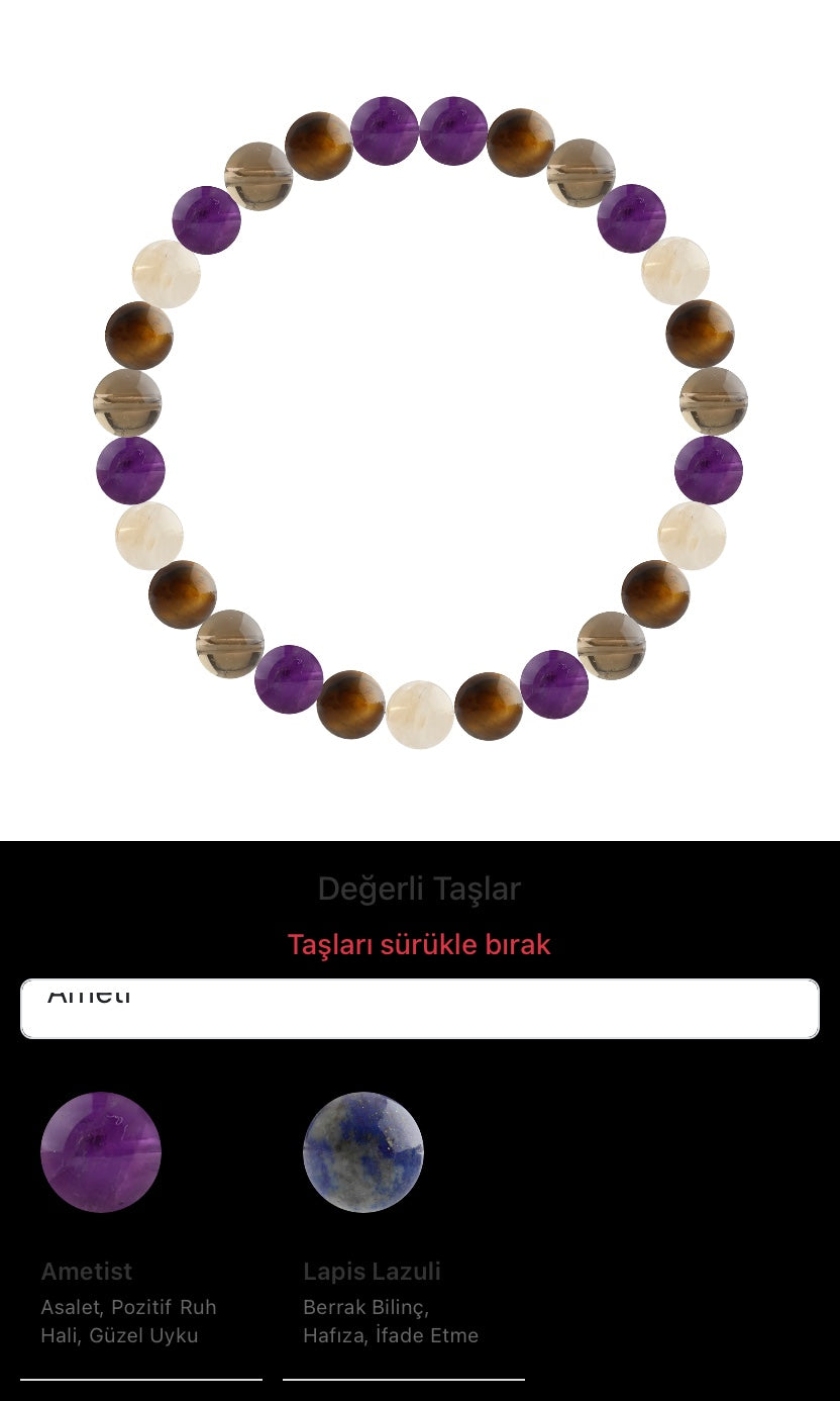Özel Tasarım Elastik Misineli - 27 Taş - Özel Tasarım Görseli