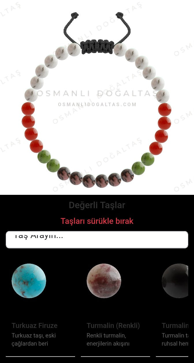 Özel Tasarım Merdiven Kapama Bileklik - 30 Taş - Özel Tasarım Görseli