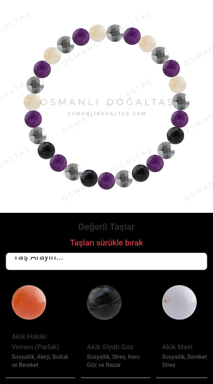 Özel Tasarım Elastik Misineli - 27 Taş - Özel Tasarım Görseli