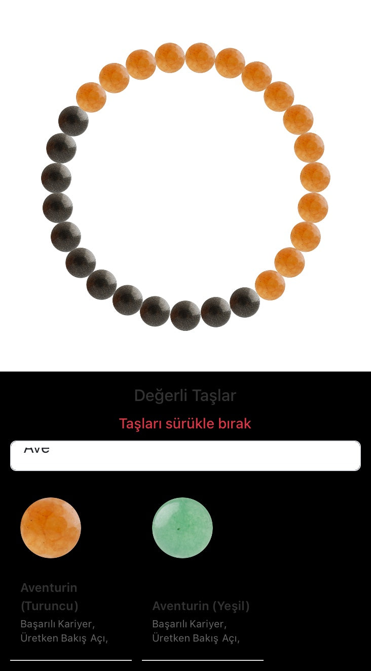 Özel Tasarım Elastik Misineli - 27 Taş - Özel Tasarım Görseli