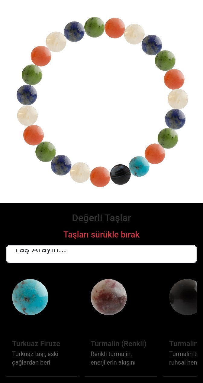 Özel Tasarım Elastik Misineli - 23 Taş - Özel Tasarım Görseli