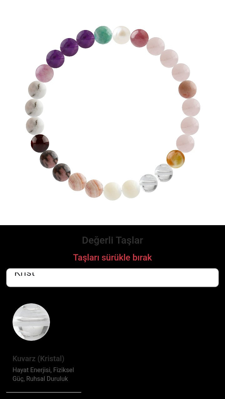 Özel Tasarım Elastik Misineli - 27 Taş - Özel Tasarım Görseli