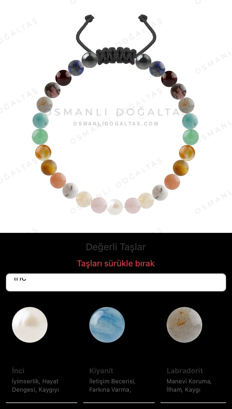 Özel Tasarım Merdiven Kapama Bileklik - 27 Taş - Özel Tasarım Görseli