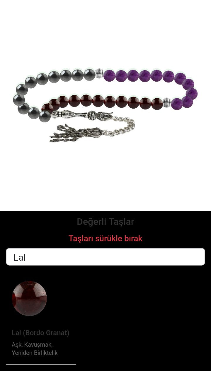 Özel Tasarım Tesbih - 33 Taş - Özel Tasarım Görseli