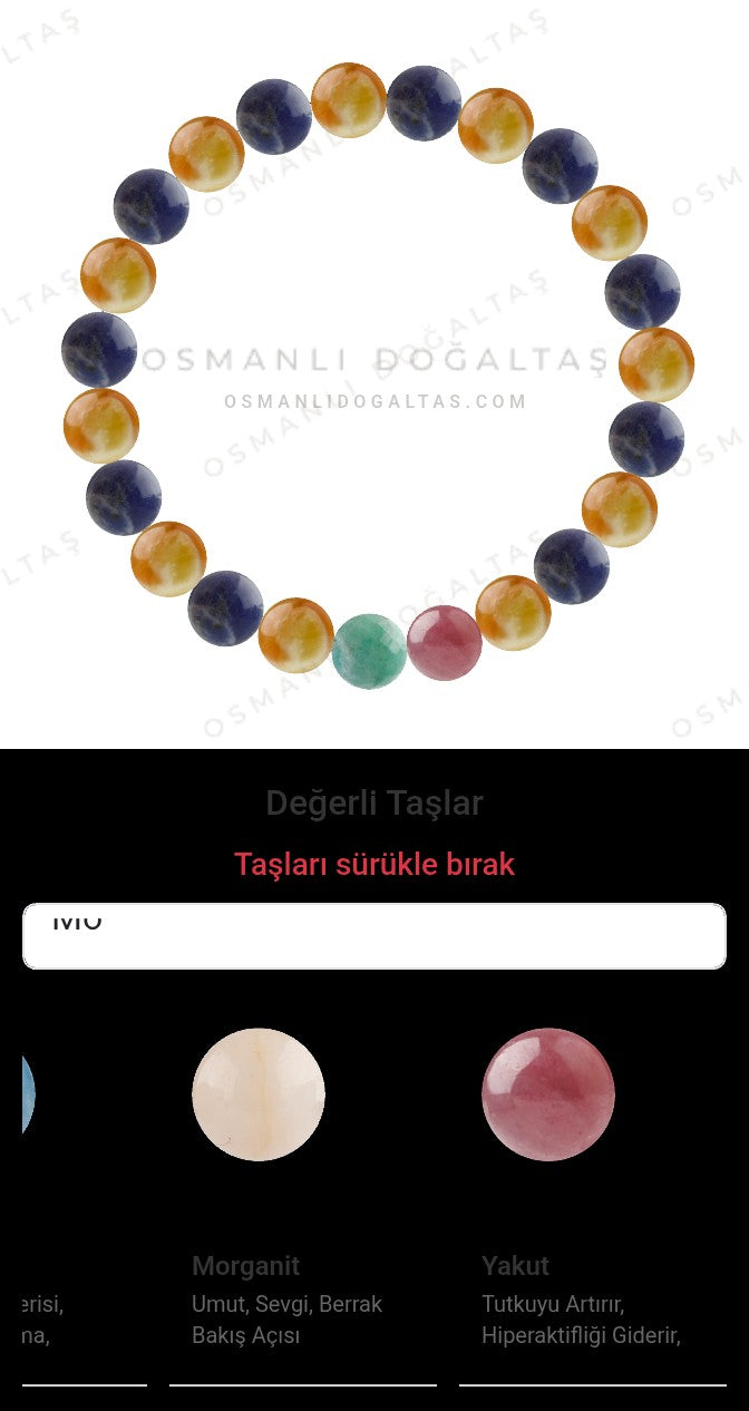Özel Tasarım Elastik Misineli - 23 Taş - Özel Tasarım Görseli