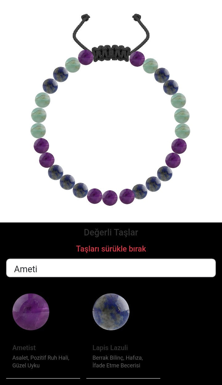 Özel Tasarım Merdiven Kapama Bileklik - 27 Taş - Özel Tasarım Görseli