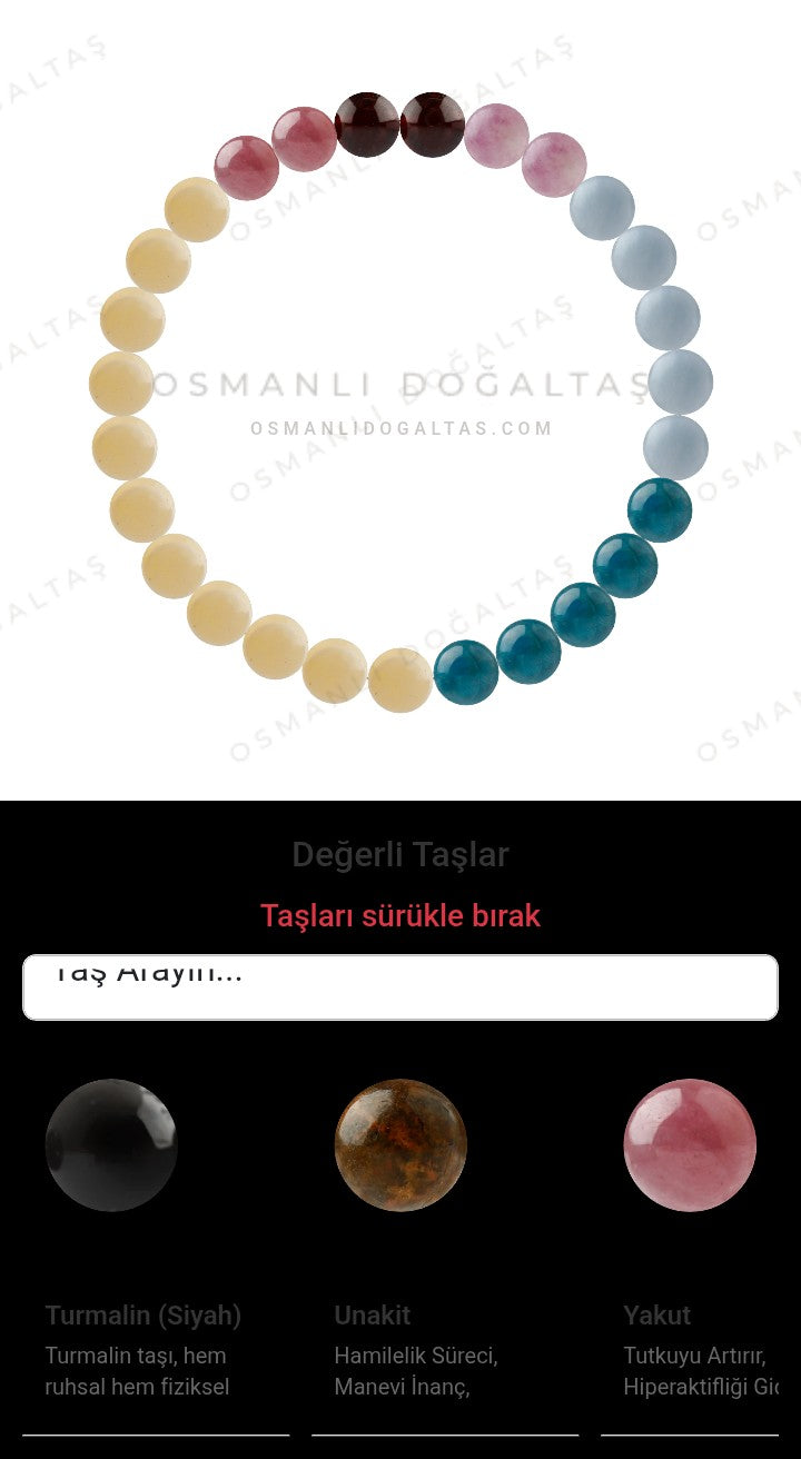 Özel Tasarım Elastik Misineli - 27 Taş - Özel Tasarım Görseli