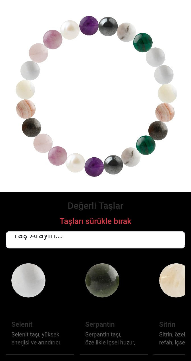 Özel Tasarım Elastik Misineli - 23 Taş - Özel Tasarım Görseli