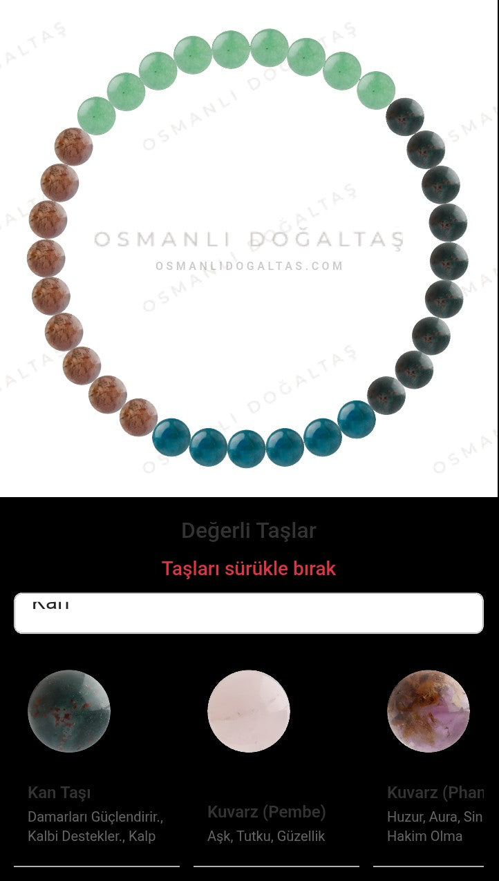 Özel Tasarım Elastik Misineli - 33 Taş - Özel Tasarım Görseli