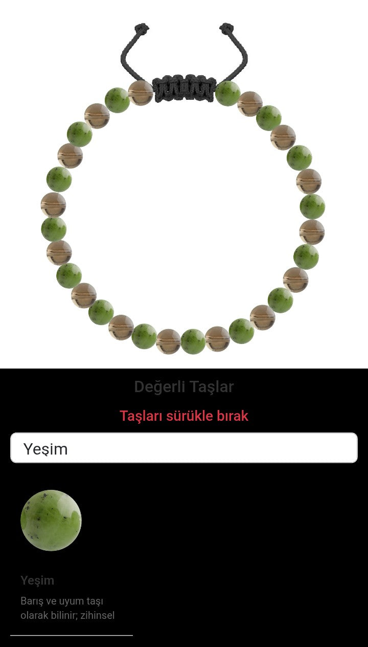 Özel Tasarım Merdiven Kapama Bileklik - 30 Taş - Özel Tasarım Görseli