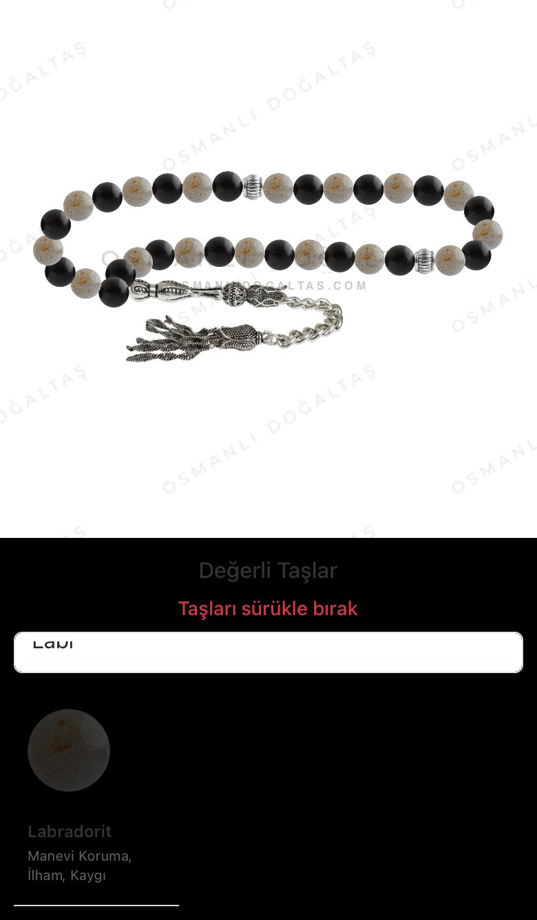 Özel Tasarım Tesbih - 33 Taş - Özel Tasarım Görseli