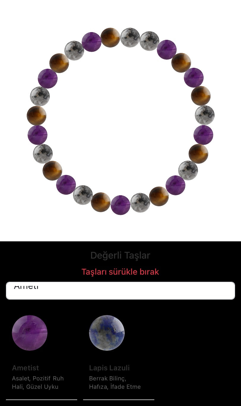 Özel Tasarım Elastik Misineli - 27 Taş - Özel Tasarım Görseli