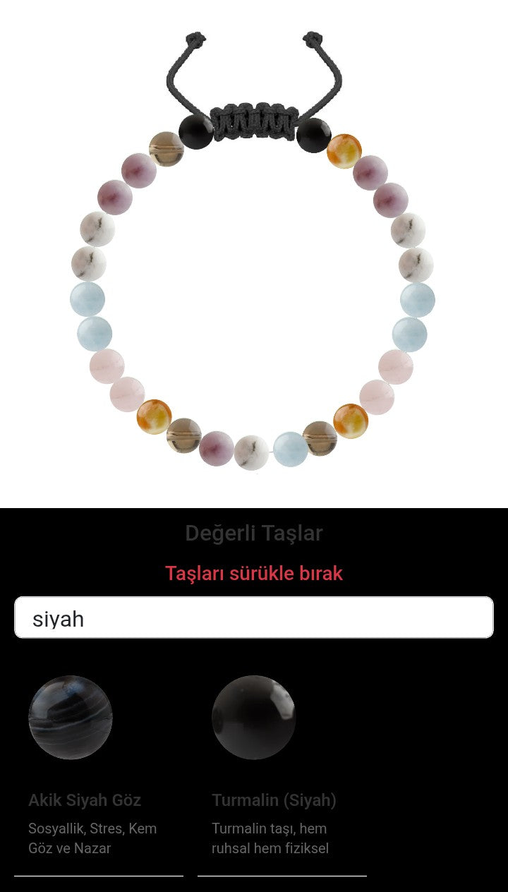 Özel Tasarım Merdiven Kapama Bileklik - 27 Taş - Özel Tasarım Görseli