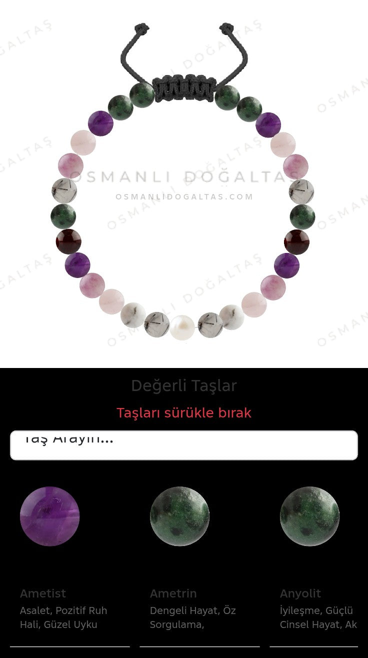 Özel Tasarım Merdiven Kapama Bileklik - 27 Taş - Özel Tasarım Görseli