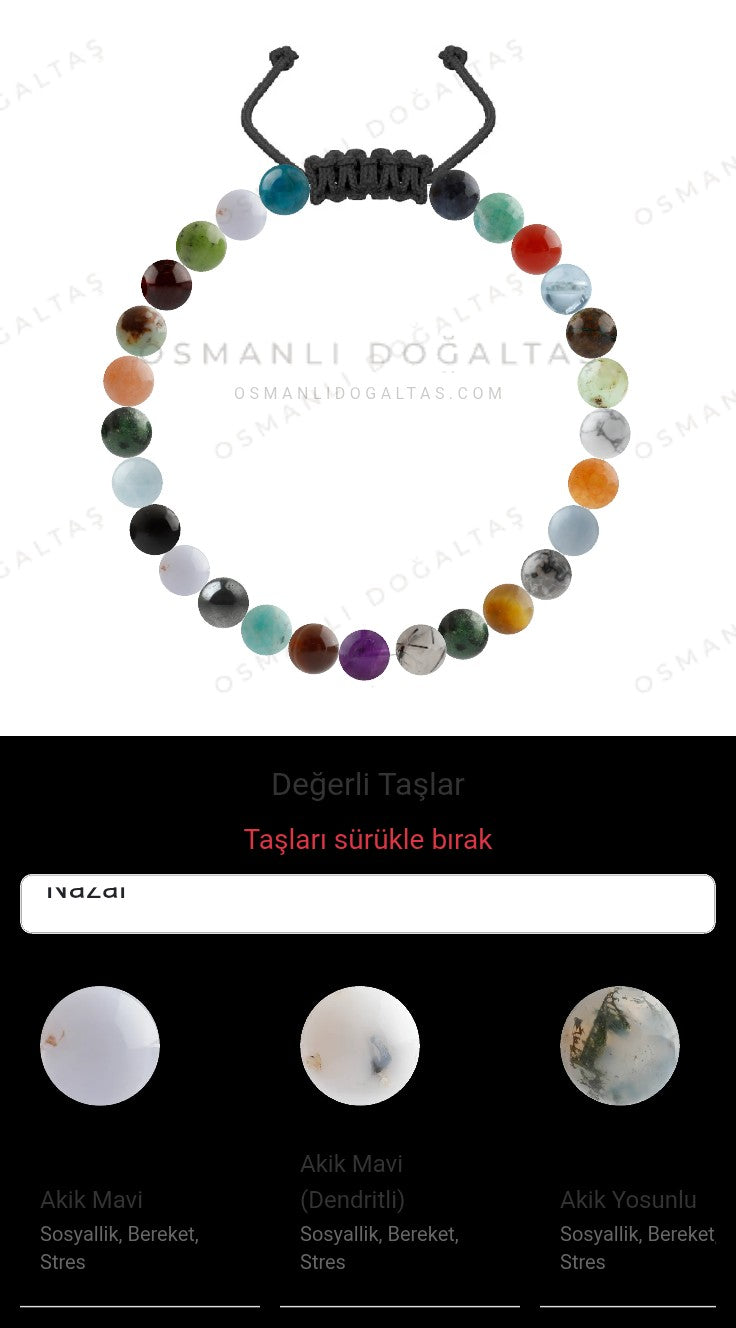 Özel Tasarım Merdiven Kapama Bileklik - 27 Taş - Özel Tasarım Görseli