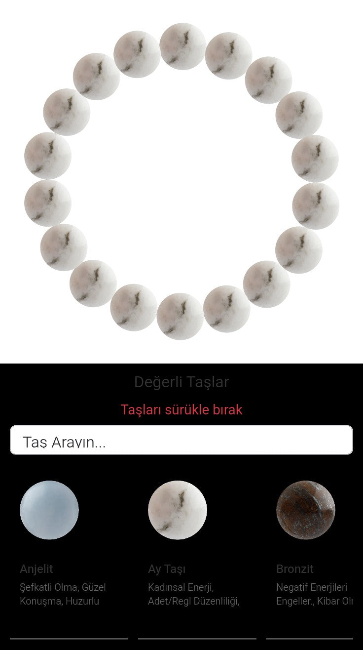 Özel Tasarım Elastik Misineli - 18 Taş - Özel Tasarım Görseli