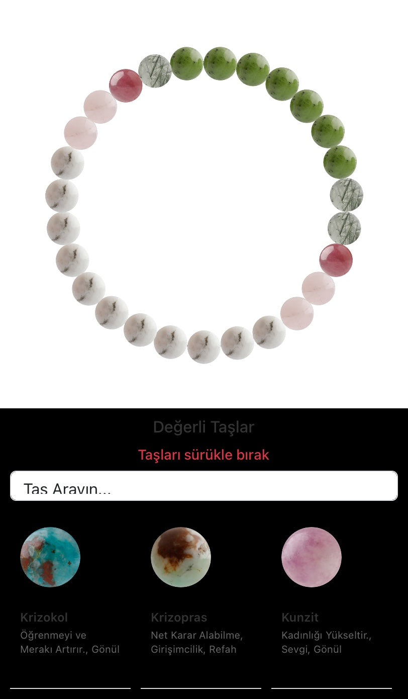Özel Tasarım Elastik Misineli - 27 Taş - Özel Tasarım Görseli
