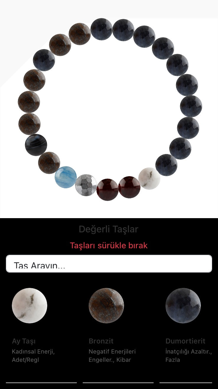 Özel Tasarım Elastik Misineli - 23 Taş - Özel Tasarım Görseli