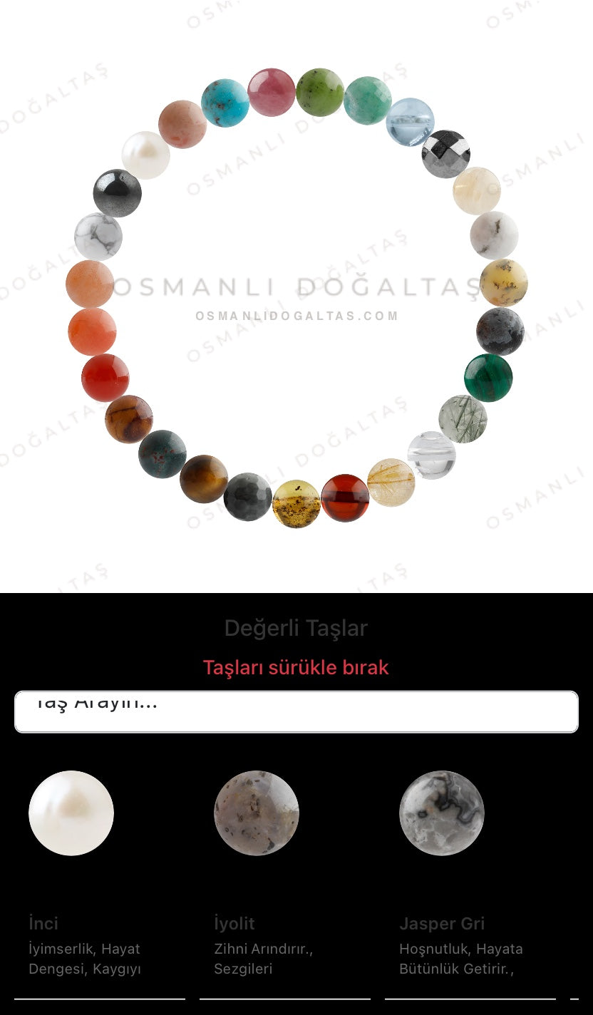 Özel Tasarım Elastik Misineli - 27 Taş - Özel Tasarım Görseli