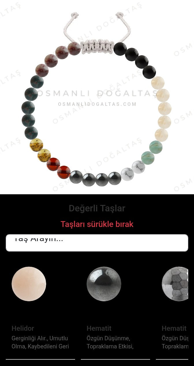Özel Tasarım Merdiven Kapama Bileklik - 30 Taş - Özel Tasarım Görseli