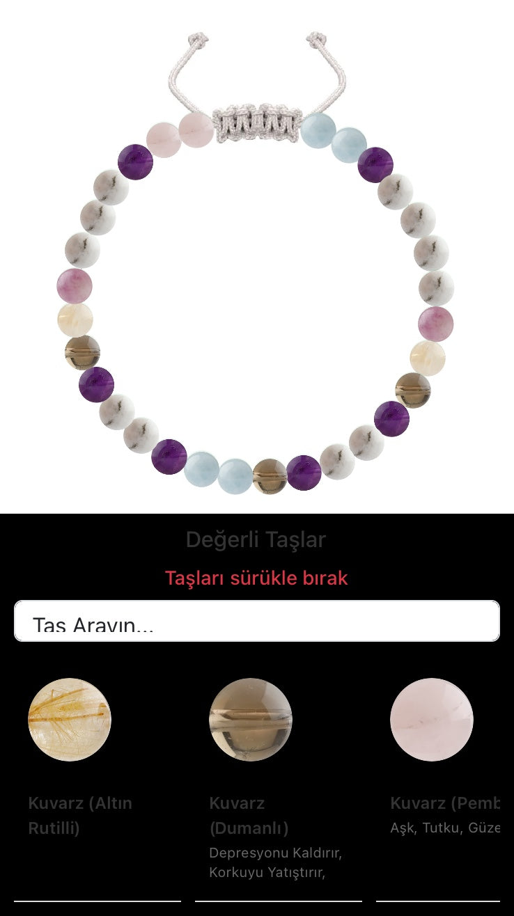 Özel Tasarım Merdiven Kapama Bileklik - 30 Taş - Özel Tasarım Görseli