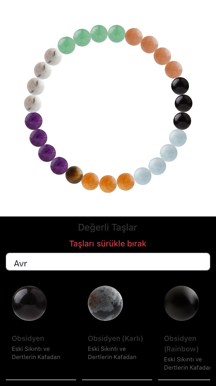 Özel Tasarım Elastik Misineli - 27 Taş - Özel Tasarım Görseli