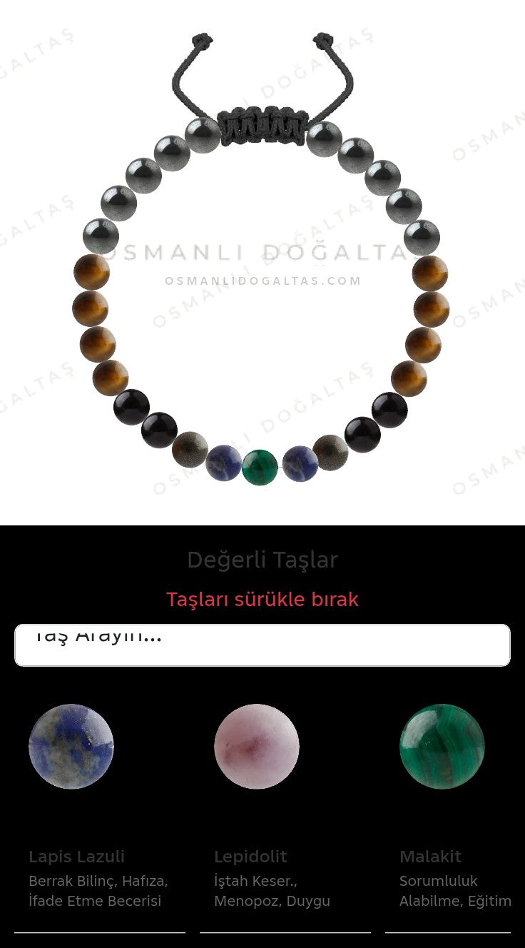 Özel Tasarım Merdiven Kapama Bileklik - 27 Taş - Özel Tasarım Görseli