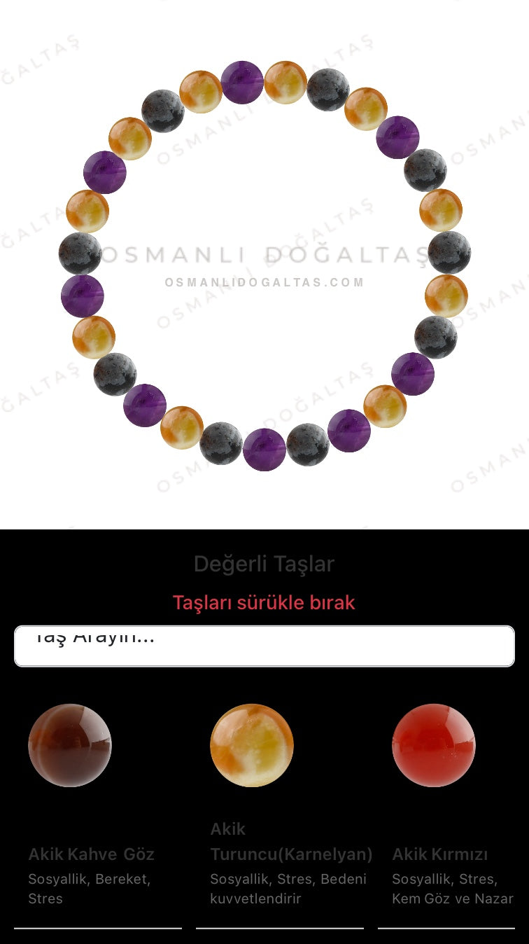 Özel Tasarım Elastik Misineli - 27 Taş - Özel Tasarım Görseli