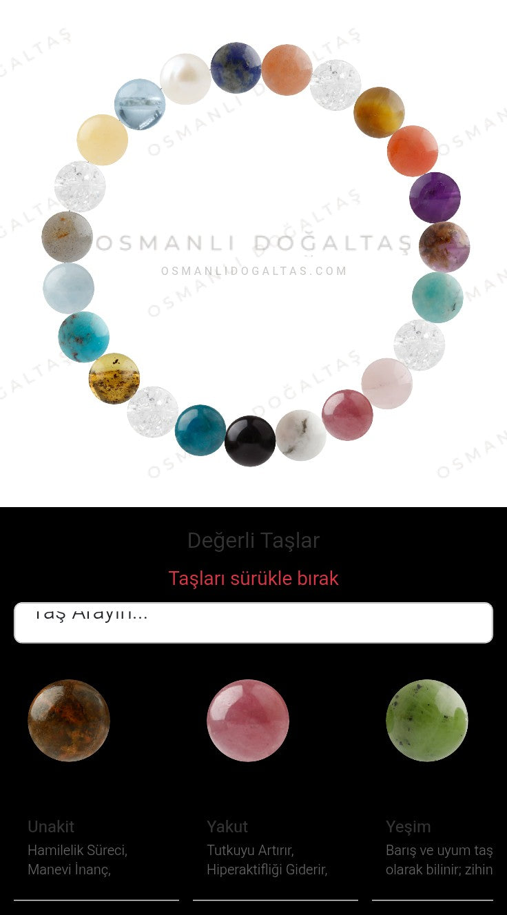 Özel Tasarım Elastik Misineli - 23 Taş - Özel Tasarım Görseli
