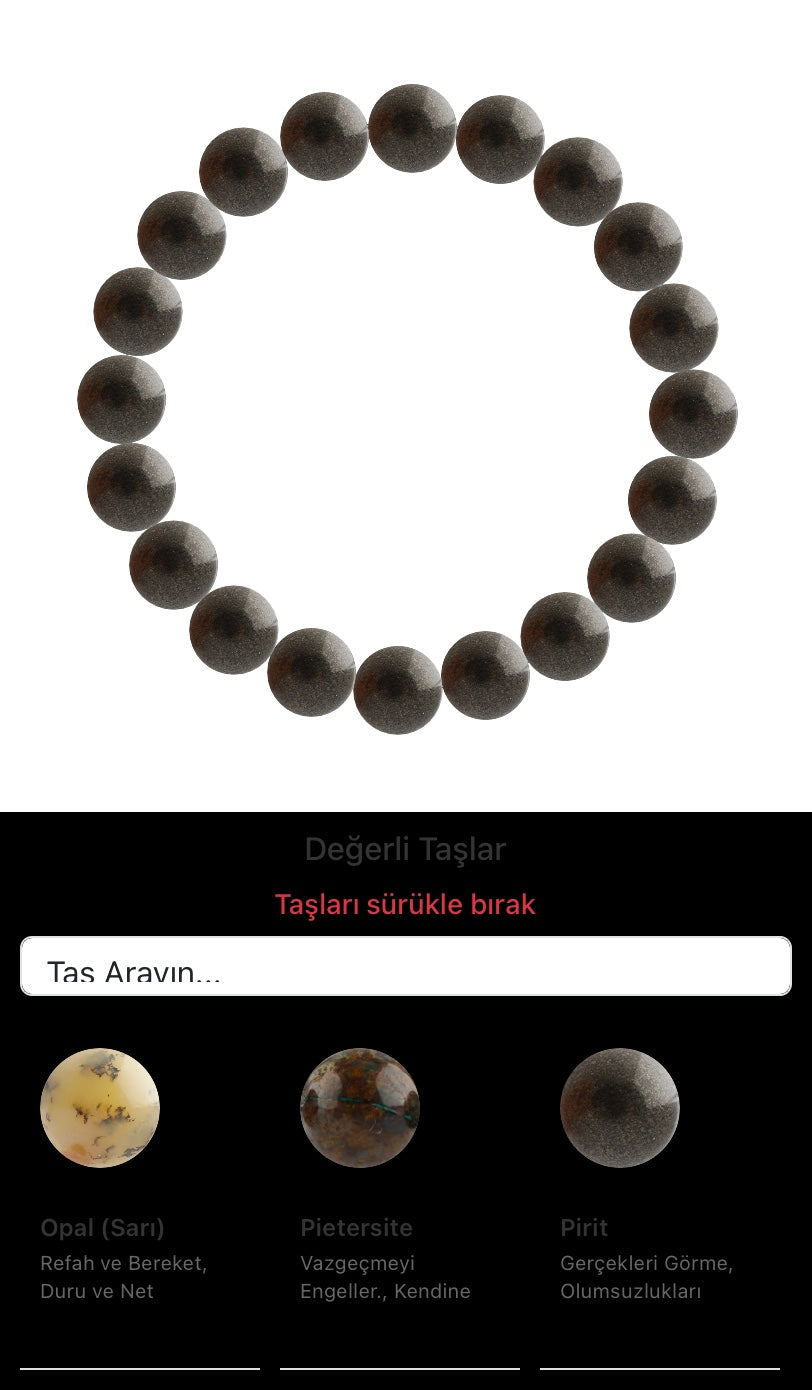 Özel Tasarım Elastik Misineli - 20 Taş - Özel Tasarım Görseli