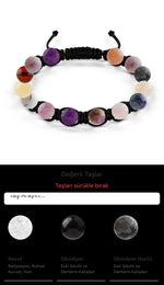 Özel Tasarım Makrome Bileklik - 14 Taş - Özel Tasarım Görseli