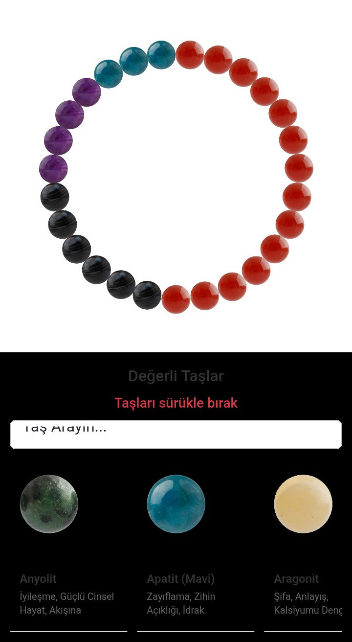 Özel Tasarım Elastik Misineli - 27 Taş - Özel Tasarım Görseli