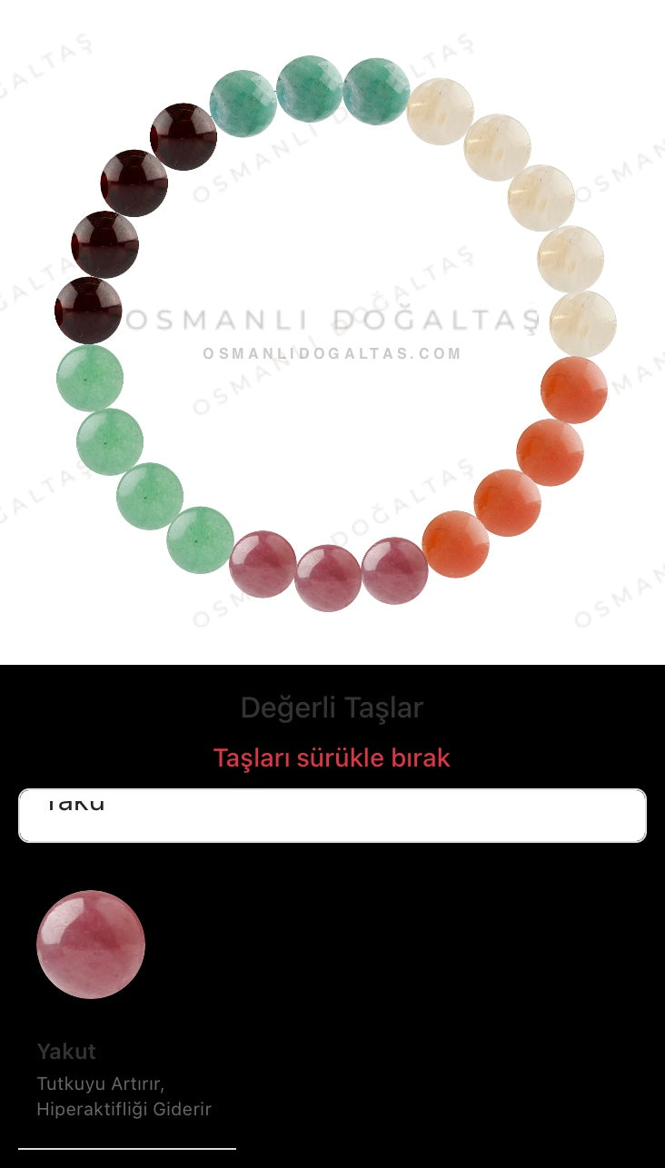 Özel Tasarım Elastik Misineli - 23 Taş - Özel Tasarım Görseli