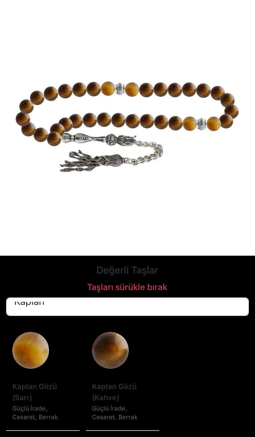 Özel Tasarım Tesbih - 33 Taş - Özel Tasarım Görseli