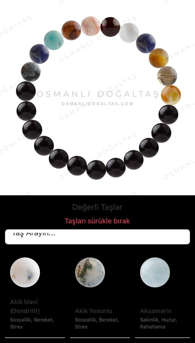 Özel Tasarım Elastik Misineli - 23 Taş - Özel Tasarım Görseli