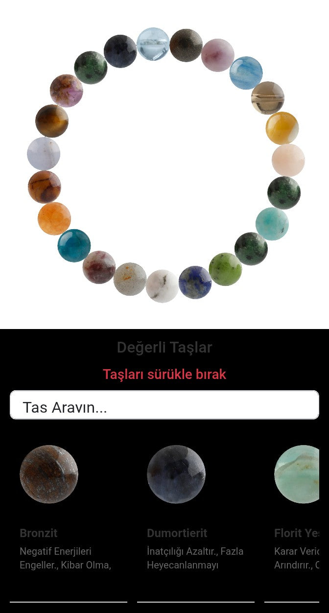Özel Tasarım Elastik Misineli - 23 Taş - Özel Tasarım Görseli