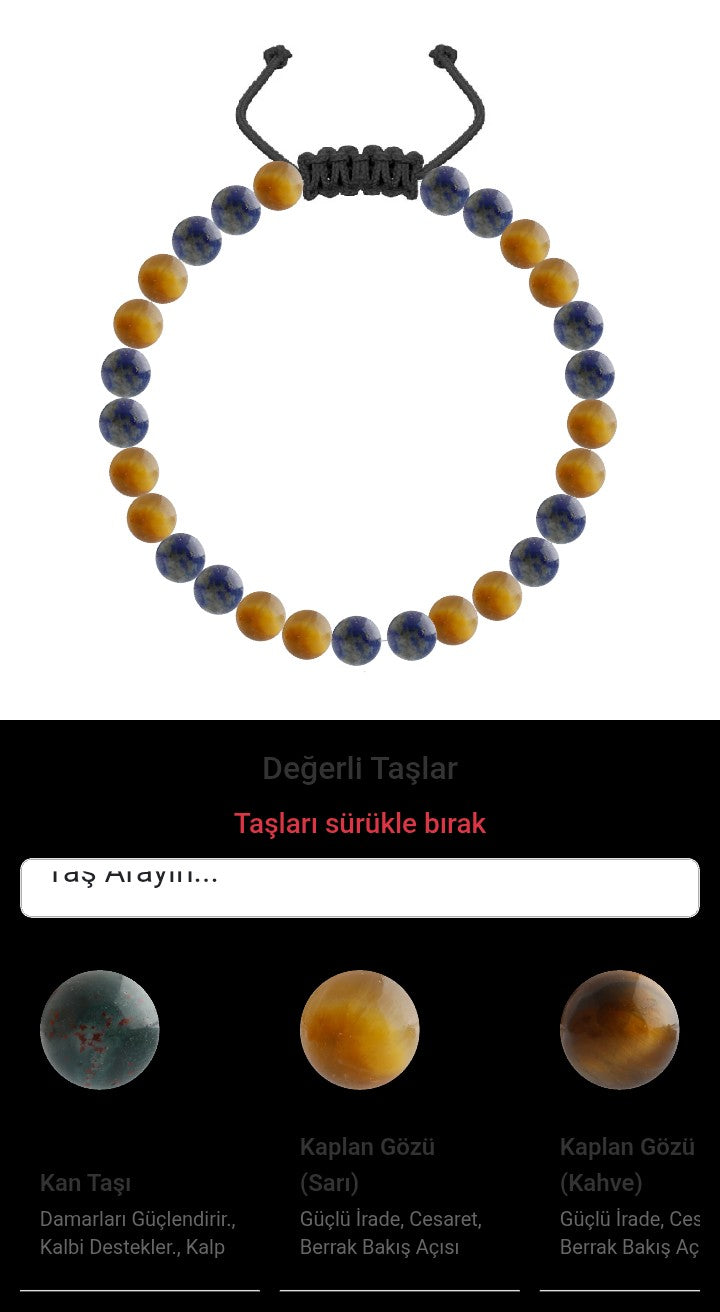Özel Tasarım Merdiven Kapama Bileklik - 27 Taş - Özel Tasarım Görseli