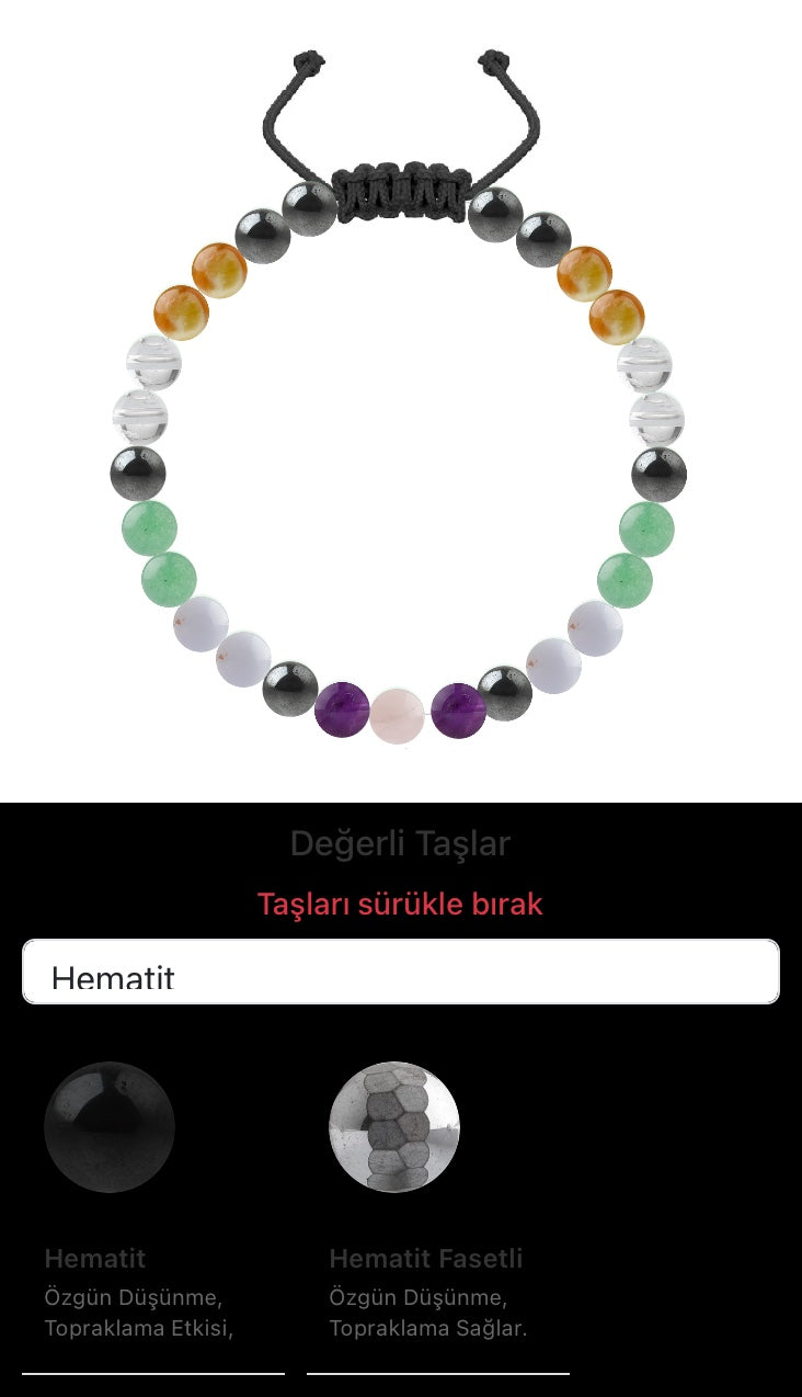 Özel Tasarım Merdiven Kapama Bileklik - 27 Taş - Özel Tasarım Görseli