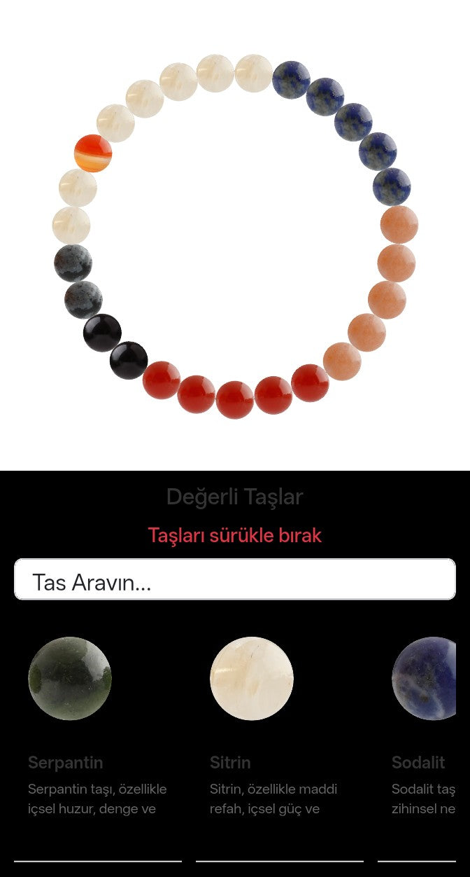 Özel Tasarım Elastik Misineli - 27 Taş - Özel Tasarım Görseli