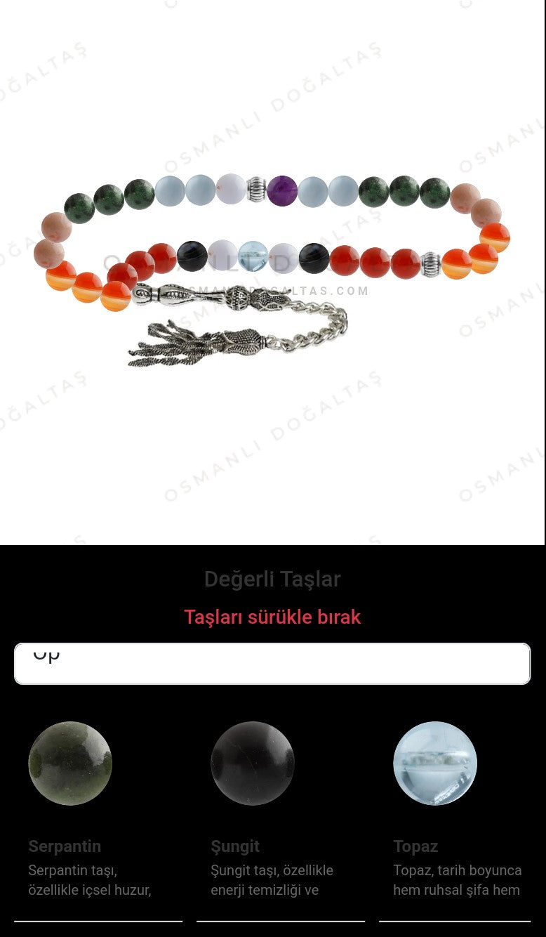 Özel Tasarım Tesbih - 33 Taş - Özel Tasarım Görseli