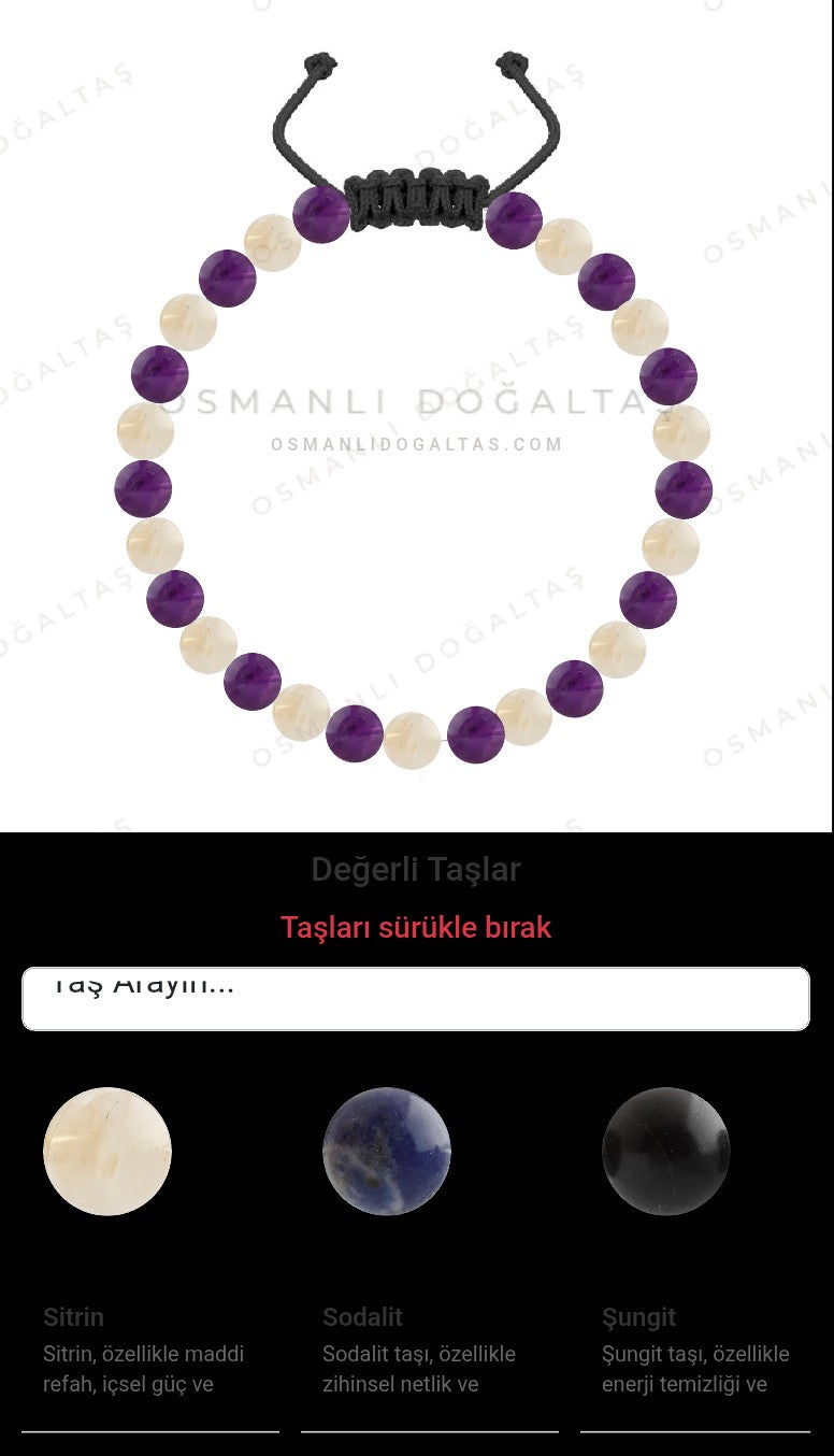 Özel Tasarım Merdiven Kapama Bileklik - 27 Taş - Özel Tasarım Görseli