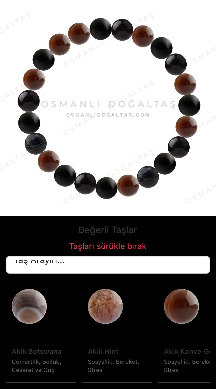 Özel Tasarım Elastik Misineli - 23 Taş - Özel Tasarım Görseli