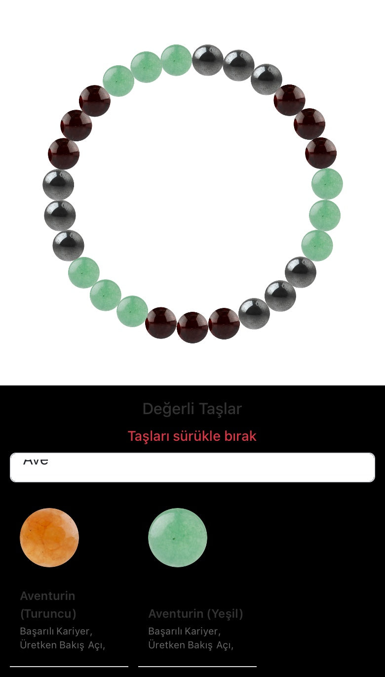Özel Tasarım Elastik Misineli - 27 Taş - Özel Tasarım Görseli