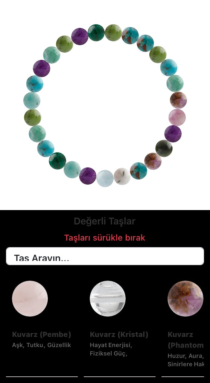Özel Tasarım Elastik Misineli - 27 Taş - Özel Tasarım Görseli