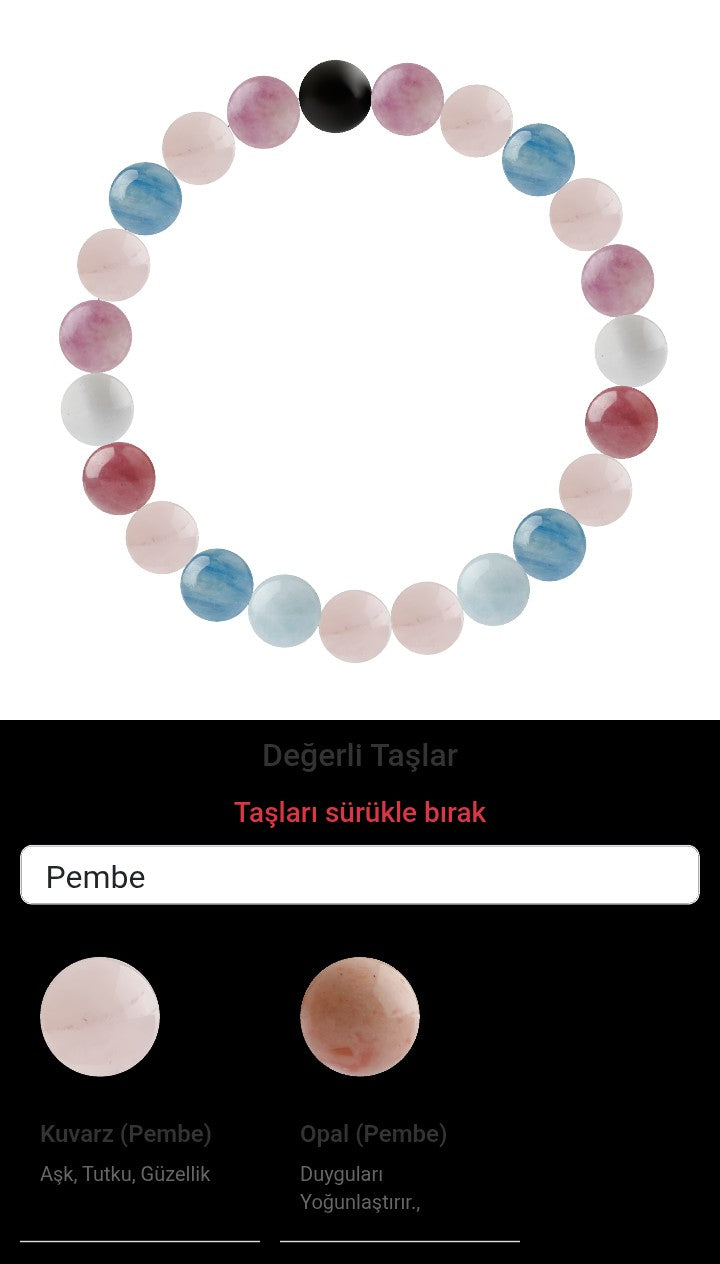 Özel Tasarım Elastik Misineli - 23 Taş - Özel Tasarım Görseli