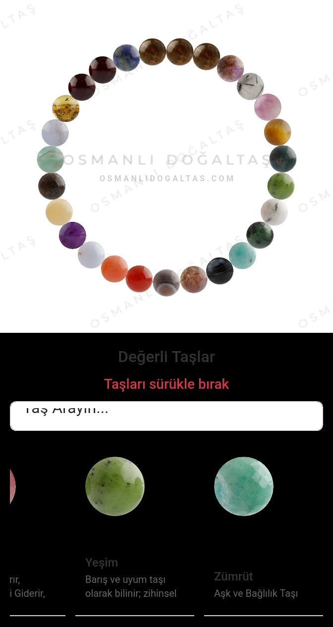 Özel Tasarım Elastik Misineli - 27 Taş - Özel Tasarım Görseli